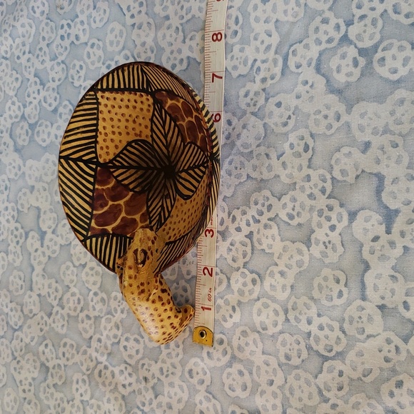 African Plate Cheetah Drinking Plate Leopard Drinking Plate African Trinket Dish - Picture 10 of 11